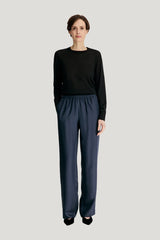 ALERA LDS PANT Silk twill trousers — model front