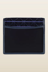 Alexa In Navy Embroidered Velvet And Crystal — model back