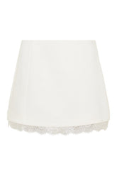 Ariella Suiting Mini Skirt With Lace — packshot