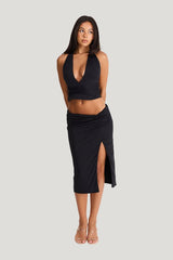 Arielle Midi Skirt — model side