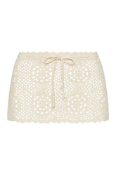 Arlo Crochet Mini Skirt - Bunny — packshot