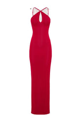 Ashtin Cross Front Knit Maxi Dress — packshot