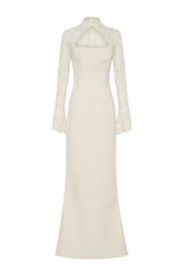 Aurelie Long Sleeve Lace Maxi Dress — packshot