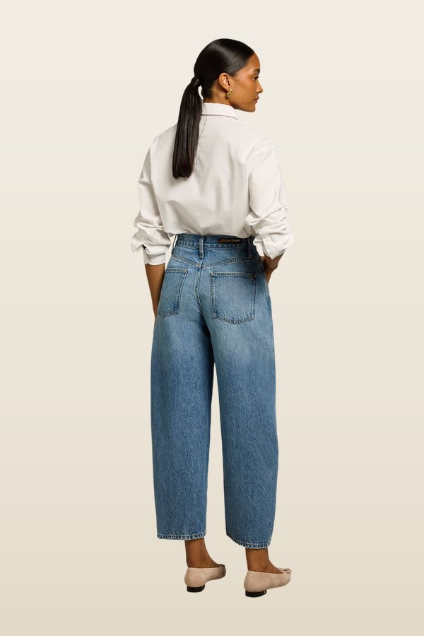 Barrel Leg Jean (Vintage Denim) — model back