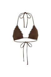 Bloom Embroidered Triangle Bikini Top — packshot