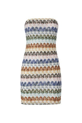 Bustier mini dress with lace motif — packshot