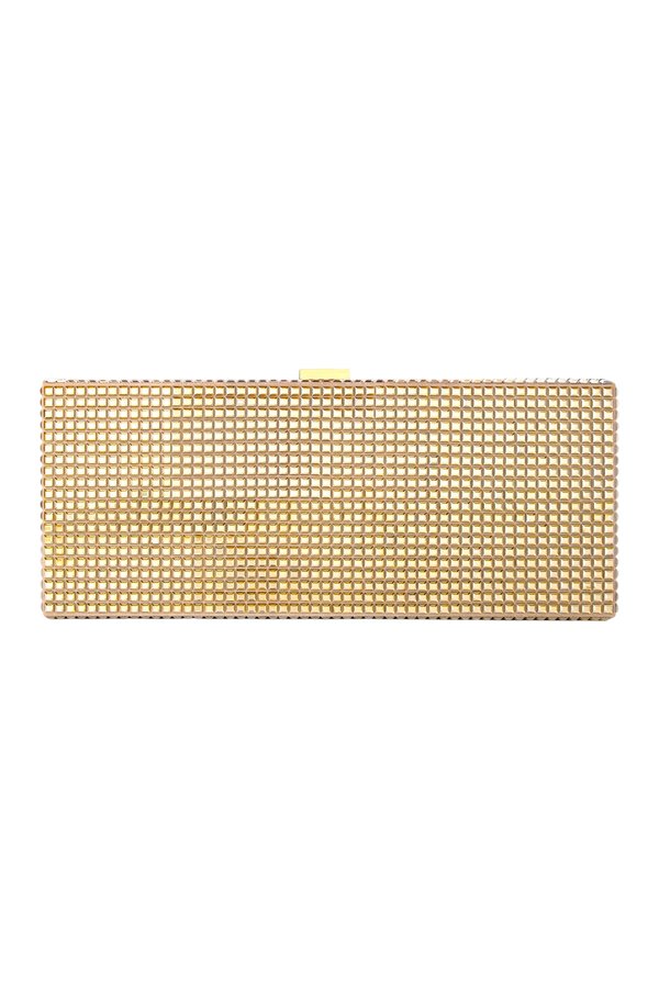 Cassie In Gold Crystal And Beige Suede — packshot