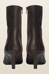 Cave Ankle Boot in Brown Stretch Leather — model back