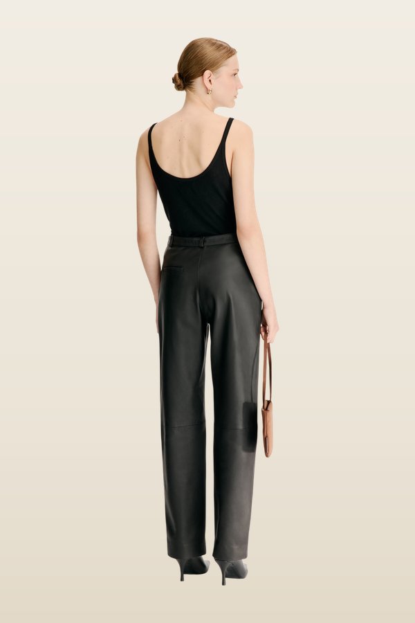 COBE LDS Leather trousers — model back