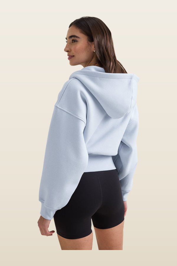 Cocoon Zip Through Hoodie - Baby — model back