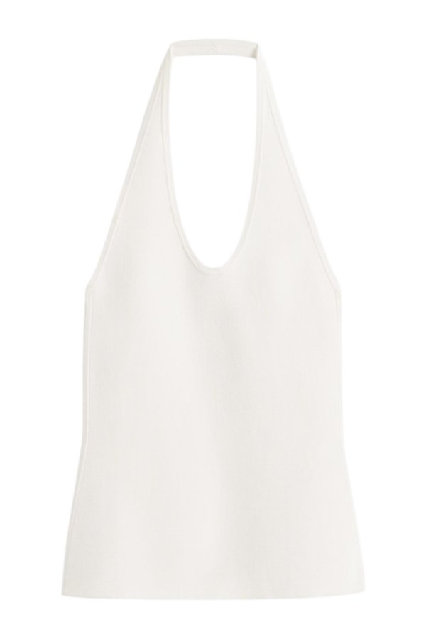 Compact knit halter top optic — packshot