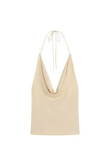 Cowl Halter Knit Top — packshot