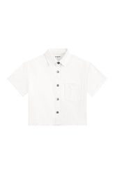 Cropped Short Sleeve Denim Shirt — packshot