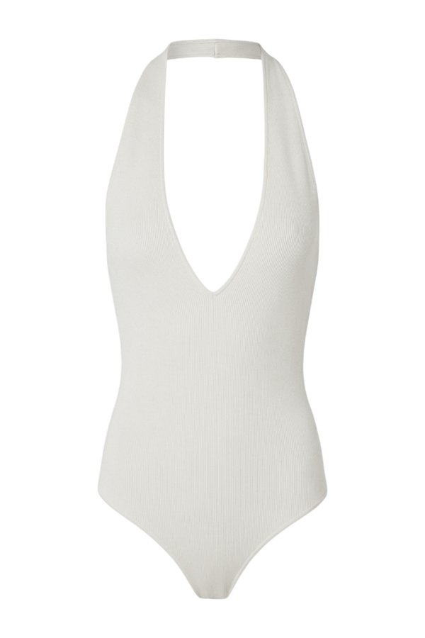 Deep V Halter Bodysuit — packshot