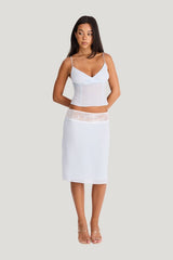 Evangeline Midi Skirt — model front