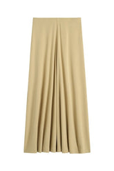 Flared jersey skirt chai — packshot