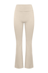 Form Invisible Scrunch Flare Fold Over Leggings | Fawn — packshot