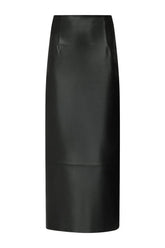 INGA Leather maxi skirt — packshot
