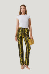 Killa pants in Yellow Python — model front