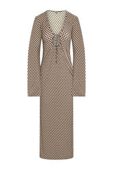 Marabella Kaftan - Husk Geo Tissue Jersey — packshot