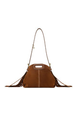 Topstitched suede Miss M Mini bag — packshot