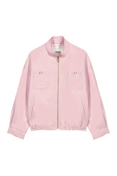 Linen blend bomber jacket — packshot