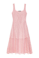 Rhinestone crochet midi dress — packshot