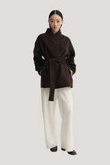 Noorie Doublé Coat, — model front