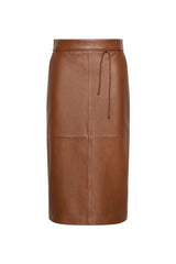 Natural Nappa leather pencil skirt — packshot