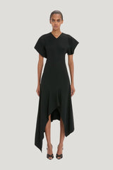 Panelled Dress — model front
