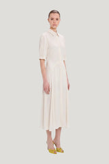 Panelled Midi Dress — model side