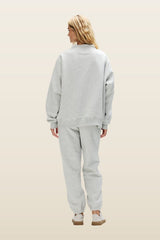 OG Varsity Mockneck - Classic Grey + Denim — model back