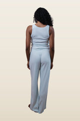 Pointelle Cotton Boxer Pants — model back