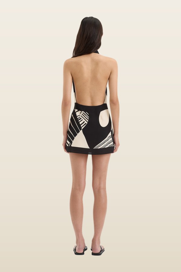 Realisme Wrap Halter Mini Dress — carry 4