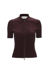 Ribbed Polo Top — packshot