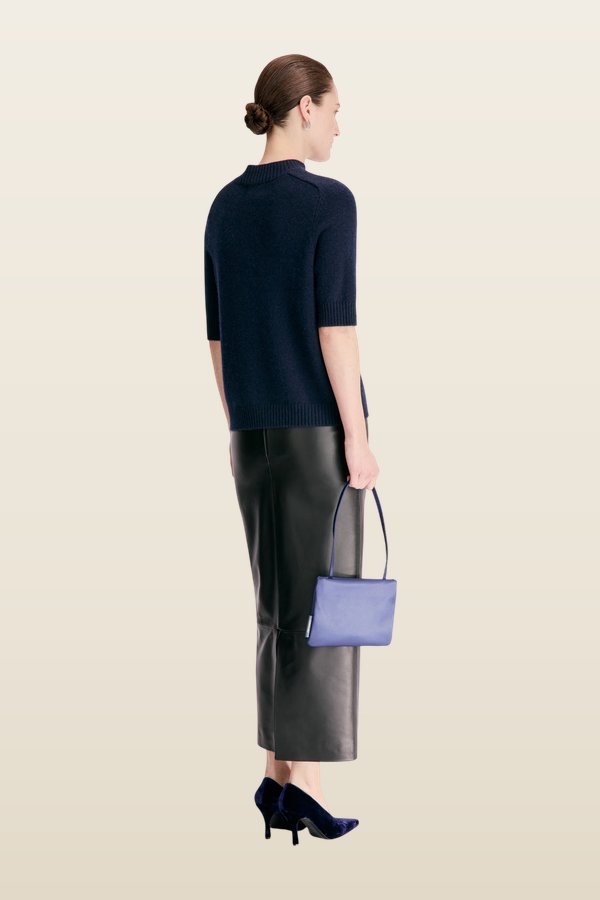 RUTH Stand collar cashmere top — carry 4