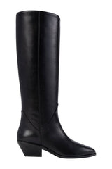 Saga Boot in Black Leather — packshot