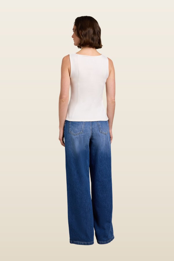 Selena Top (Natural) — model back