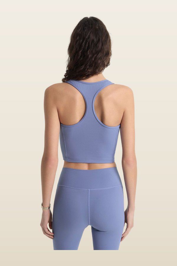 Serif Logo Sports Tank - Colony — model back