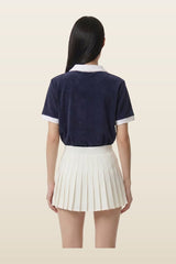 Signature Logo Terry Polo — model back