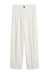 Single pleat cotton trousers — packshot