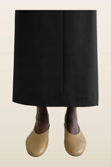 Slip nappa ballerinas desert — model back