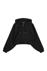Relaxed Cotton Cocoon Hoodie - Shadow — packshot