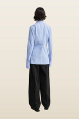 Striped poplin shirt — carry 4