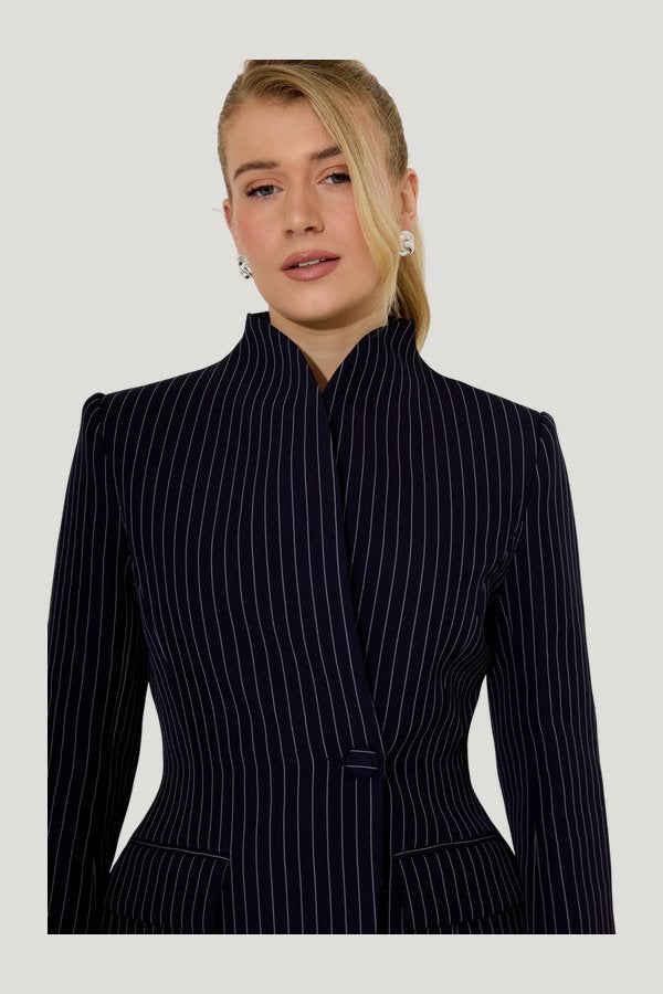 Tailored Pinstripe Blazer — extra