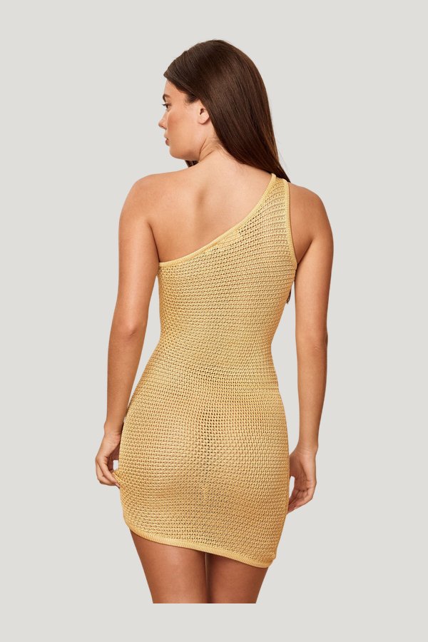 Taormina Dress - Meyer Treble Knit — model side