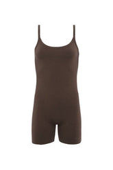 Cotton Stretch The Romper | Coffee — packshot