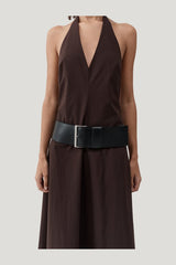Wide Classic Belt — model front