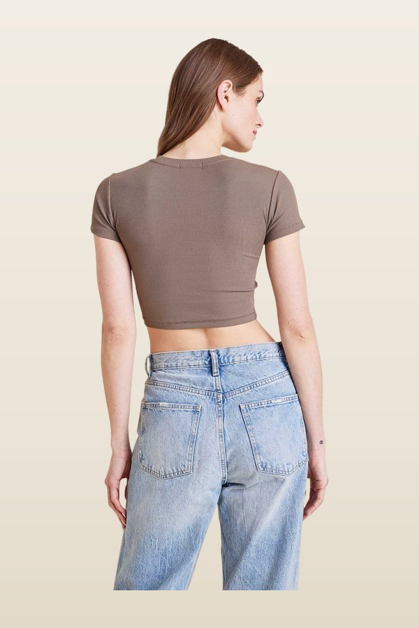 Baby Tee — model back