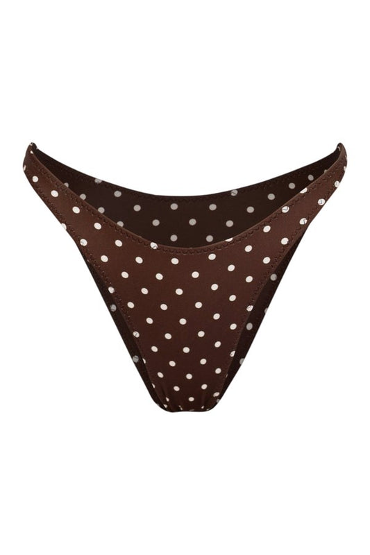 90s Bottom (Brown Cream Polka Dot) — packshot